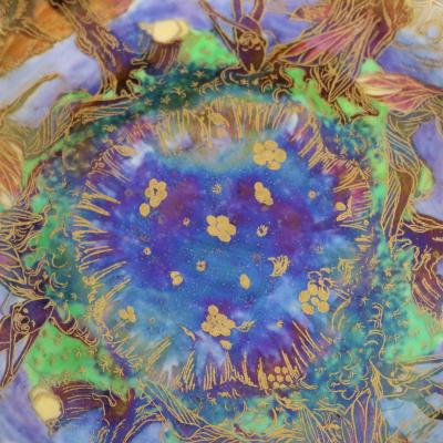 Wedgwood Fairyland Lustre Jumping Faun Lily Tray