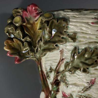 Wedgwood Majolica Bird on Nest Wall Pocket