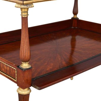 Wedgwood style jasperware ormolu and marble mounted two tiered side table