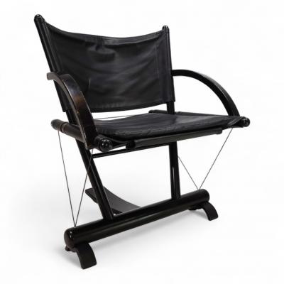 Weish upl Workshops String Leather Chair Postmodern 1980