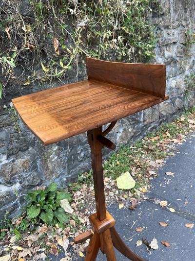 Wendell Castle MID CENTURY ORGANIC MODERNIST WOOD ADJUSTABLE MUSIC STAND WITH FOUR FOOTED BASE