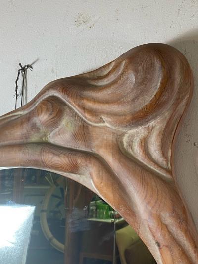 Wendell Castle MODERNIST ORGANIC SCULPTURAL CARVED MIRROR