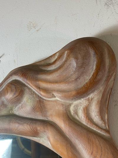 Wendell Castle MODERNIST ORGANIC SCULPTURAL CARVED MIRROR