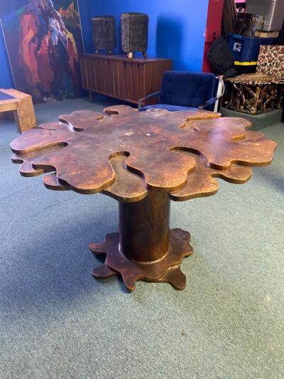 Wendell Castle ORGANIC MODERN LAYERED WOOD TABLE IN THE MANNER OF WENDELL CASTLE