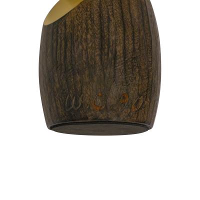 Wendell Castle Wendell Castle Rare Pair of Candle Holders with Gold Leaf 1990 Signed Dated 