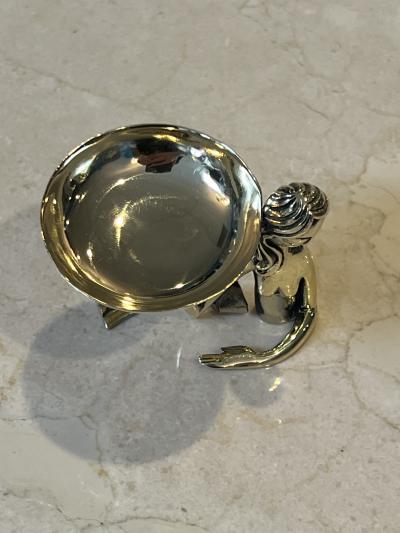 Werkst tte Hagenauer ART DECO HAGENAUER BRASS NUDE WITH TAZZA SCULPTURE
