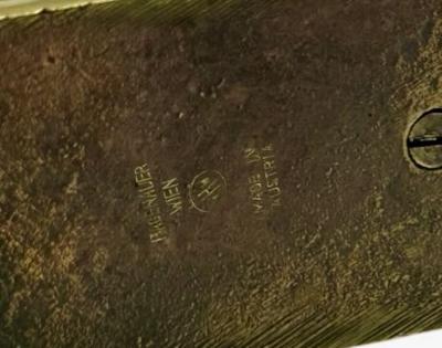 Werkst tte Hagenauer Hagenauer Brass Sculpture Three Rowers in Canoe Vienna circa 1930s