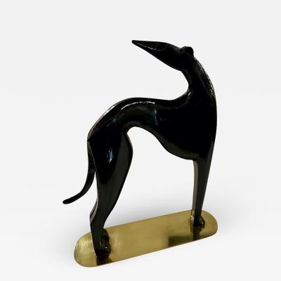 Werkst tte Hagenauer Hagenauer Stylized Art Deco Greyhound Sculpture