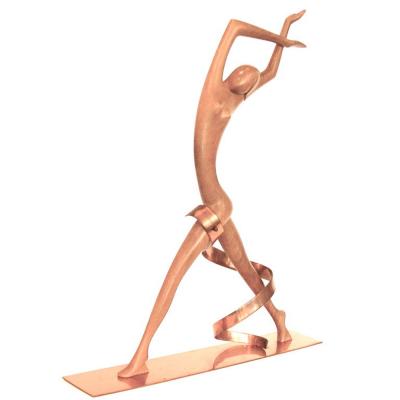 Werkst tte Hagenauer Impressive Hagenauer Walnut Copper Josephine Baker Sculpture