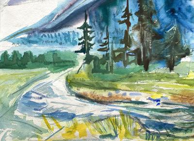 Werner Drewes Rocky Mountain Meadow 