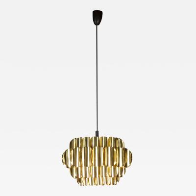 Werner Shou Stylish Brass Hanging Light by Werner Shou for Coronell