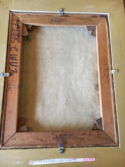 Wesley Lea Oil Painting in Gilt Frame Titled Four Pensive Woman Deep Dreams