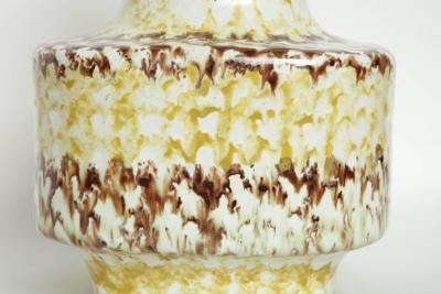 West German Mottled Glazed Lamps