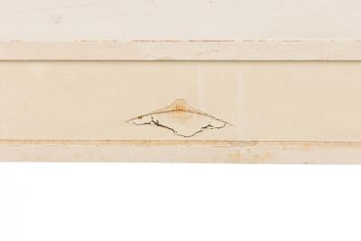 West Michigan Furniture Company American Mid Century White Lacquered Campaign De