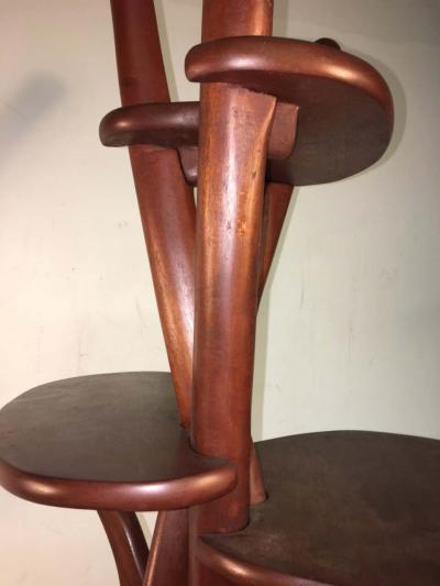 Wharton Esherick Organic Modern Sculptural Tiered Wood Stand