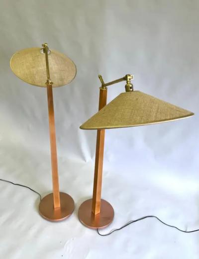 Wharton Esherick Pair Studio Craft Modern Craftsman Floor Lamps Pierre Guariche 1947