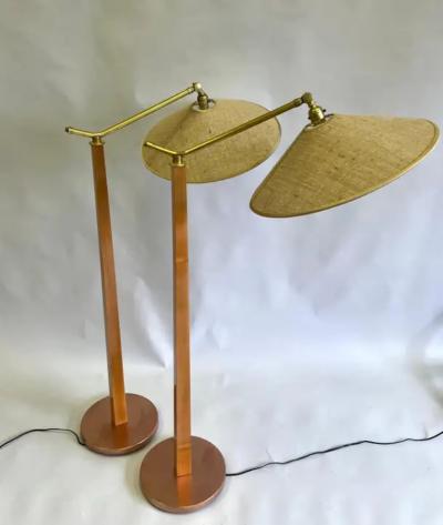 Wharton Esherick Pair Studio Craft Modern Craftsman Floor Lamps Pierre Guariche 1947