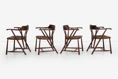 Wharton Esherick Set of Four Wharton Esherick Captains Chairs 1955