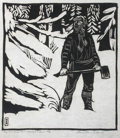 Wharton Esherick Song of the Broad Axe Beauty of Woodsmen 1924