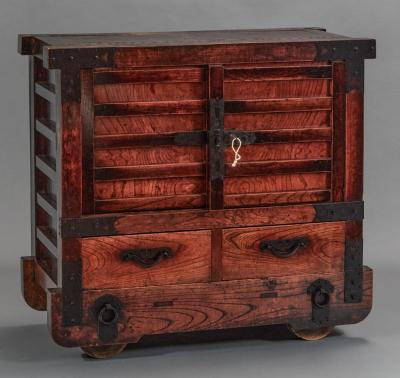 Wheel Tansu Chest