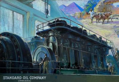 Wheels of Industry Past and Present Golden Age of Illustration Standard Oil