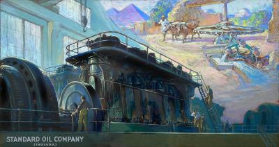 Wheels of Industry Past and Present Golden Age of Illustration Standard Oil