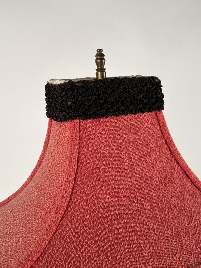 Whimsical Chinese Figurine Midcentury Ceramic Lamp