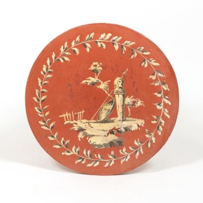 Whimsical Painted Urn Shaped Cabinet Italian Circa 1900