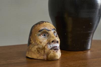 Whimsical Studio Pottery Phantasy Head 1970s
