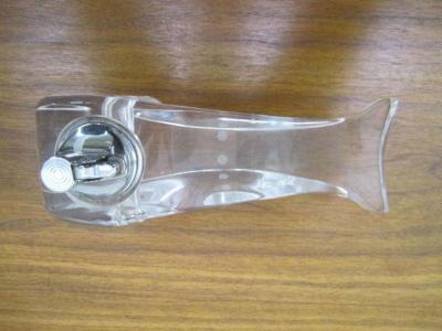 Whimsical Thick Lucite Whale Lighter Mid Century Regency Modern