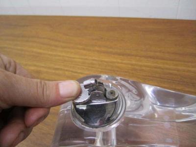 Whimsical Thick Lucite Whale Lighter Mid Century Regency Modern