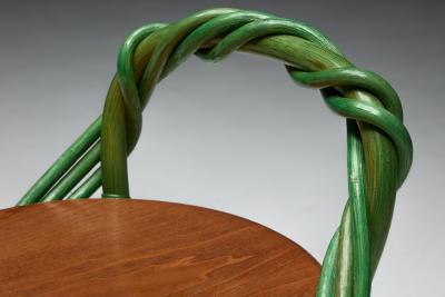 Whimsical Vine Twist Stools France Late 20th Century