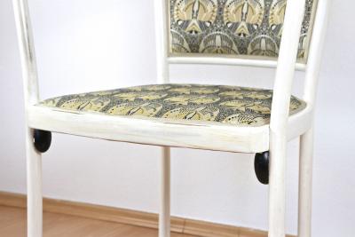 White Art Nouveau Armchair by Marcel Kammerer Early 20th Century AT ca 1908