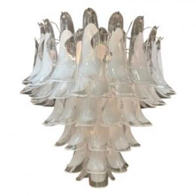 White Calla Lilies Lamp in Murano Glass