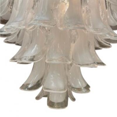 White Calla Lilies Lamp in Murano Glass