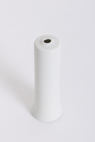 White Ceramic Bud Vase by Pierre Devie B 1938 