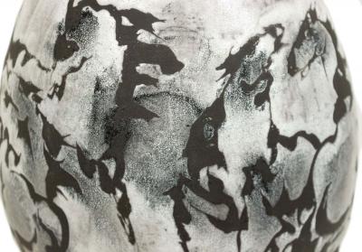 White Ceramic Horse Design Vase