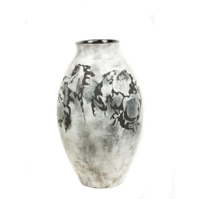 White Ceramic Horse Design Vase