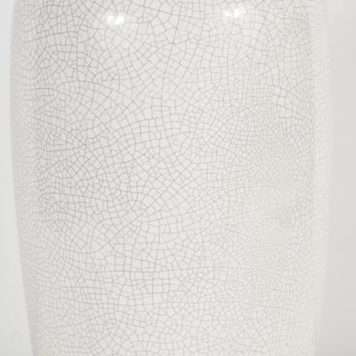 White Crackle Lamp with Long Neck