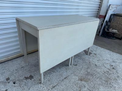 White Drop Leaf Table