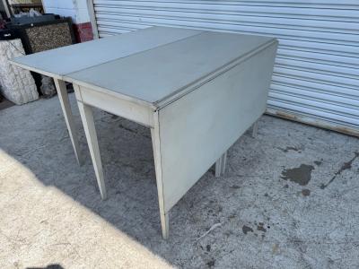 White Drop Leaf Table