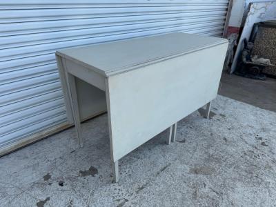 White Drop Leaf Table