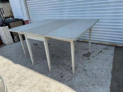 White Drop Leaf Table