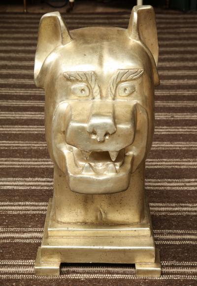 White Gold Gilded Sculpture