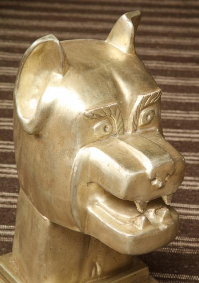 White Gold Gilded Sculpture