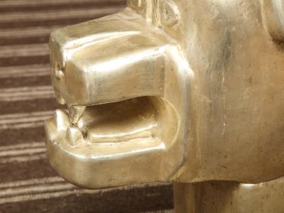 White Gold Gilded Sculpture