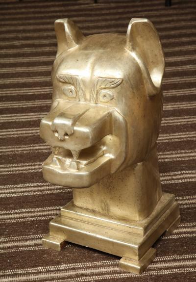 White Gold Gilded Sculpture