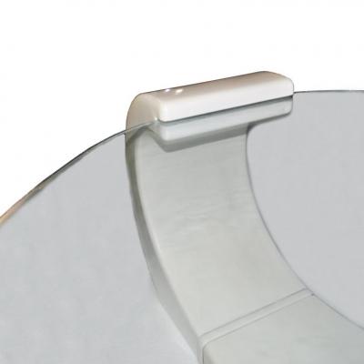 White Lacquered Triskelion Scroll Coffee Table