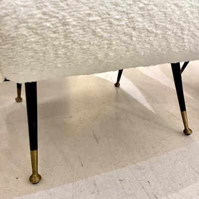 White Lexington Boucl Armchairs