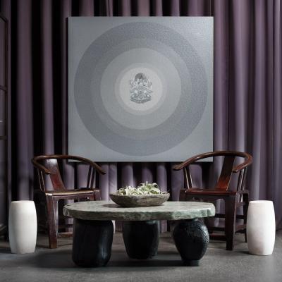 White Marble Drum